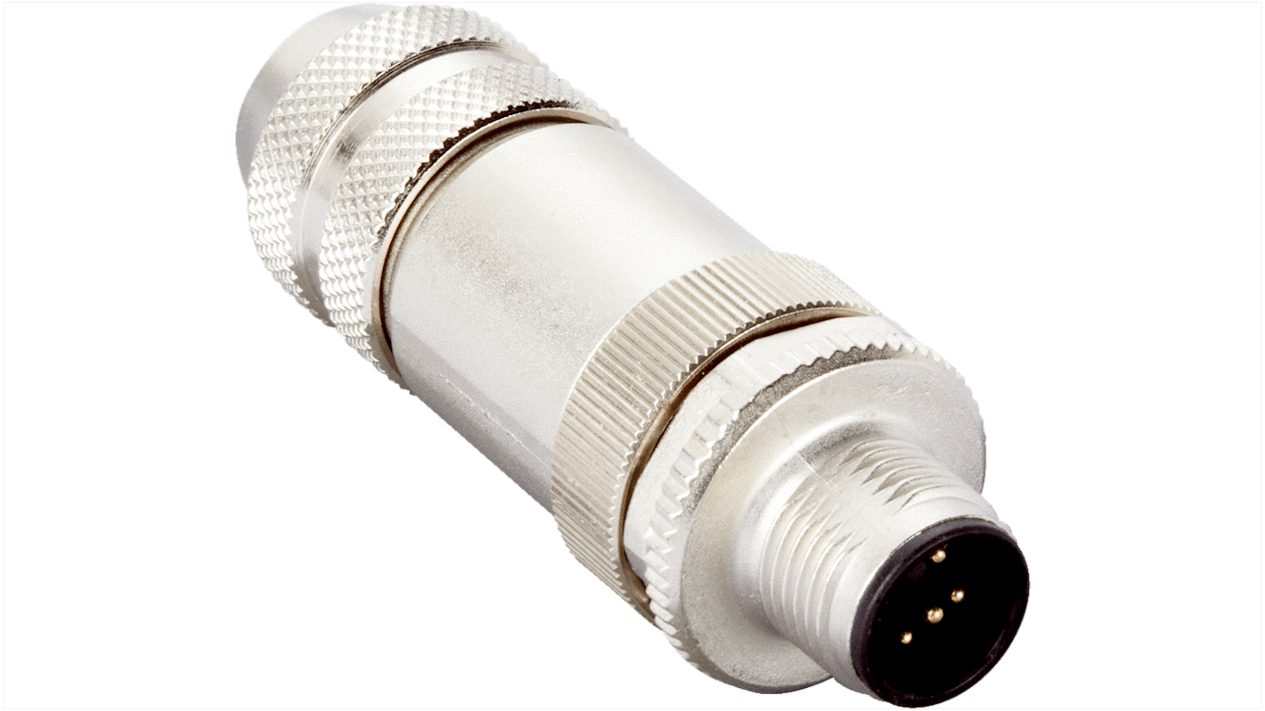 SICK Connector, Screw Mount, M12 Connector, Plug, Male, IP67, STE Series