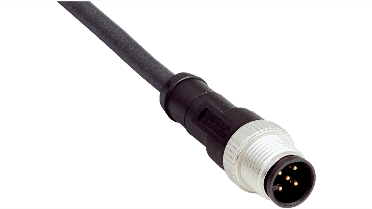 Sick Straight Male 5 way M12 to Connector & Cable, 10m