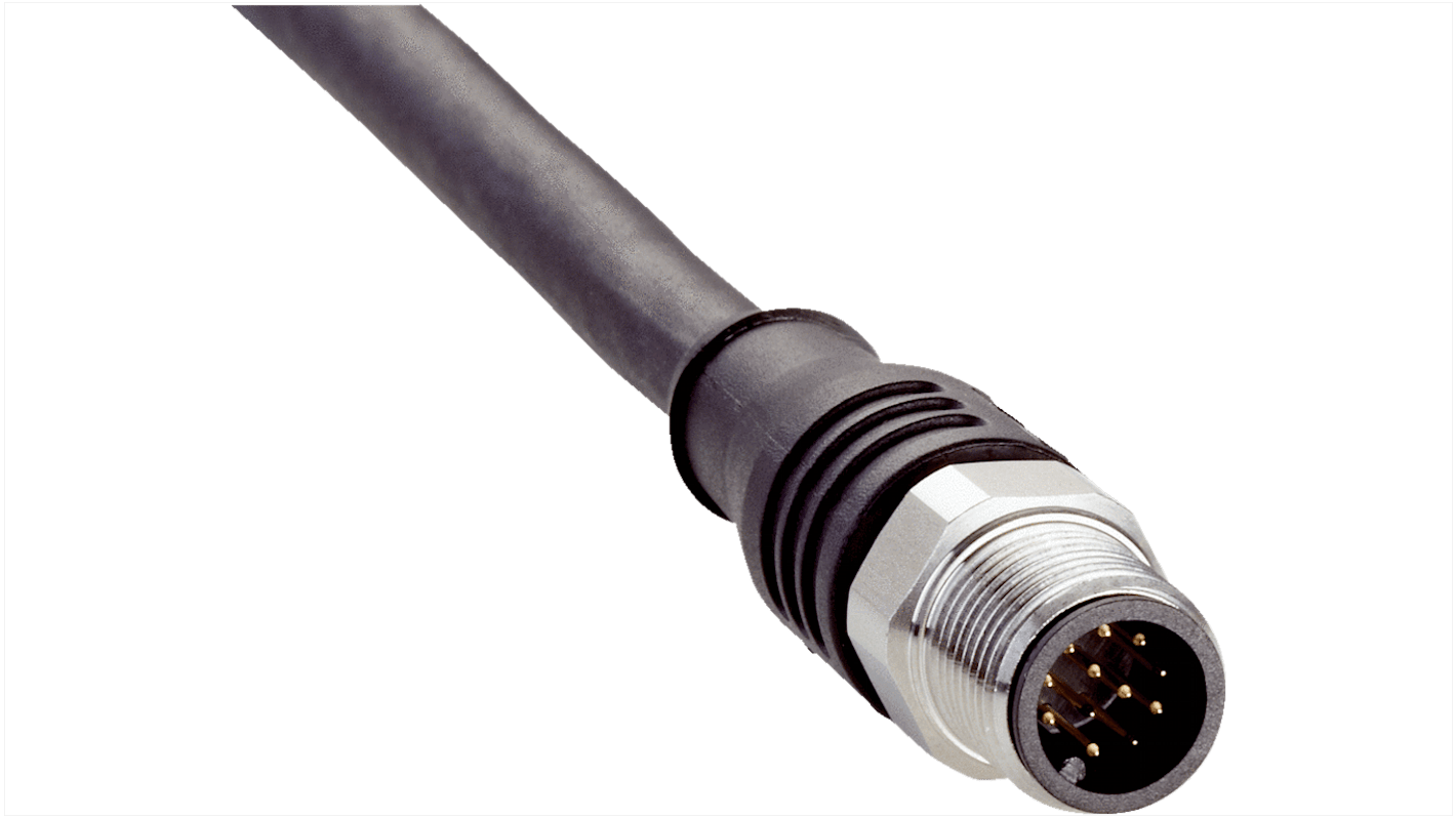 Złącze i kabel ze złączem Złącze M12 liczba rdzeni 12 długość 20m Rodzaj A Męskie