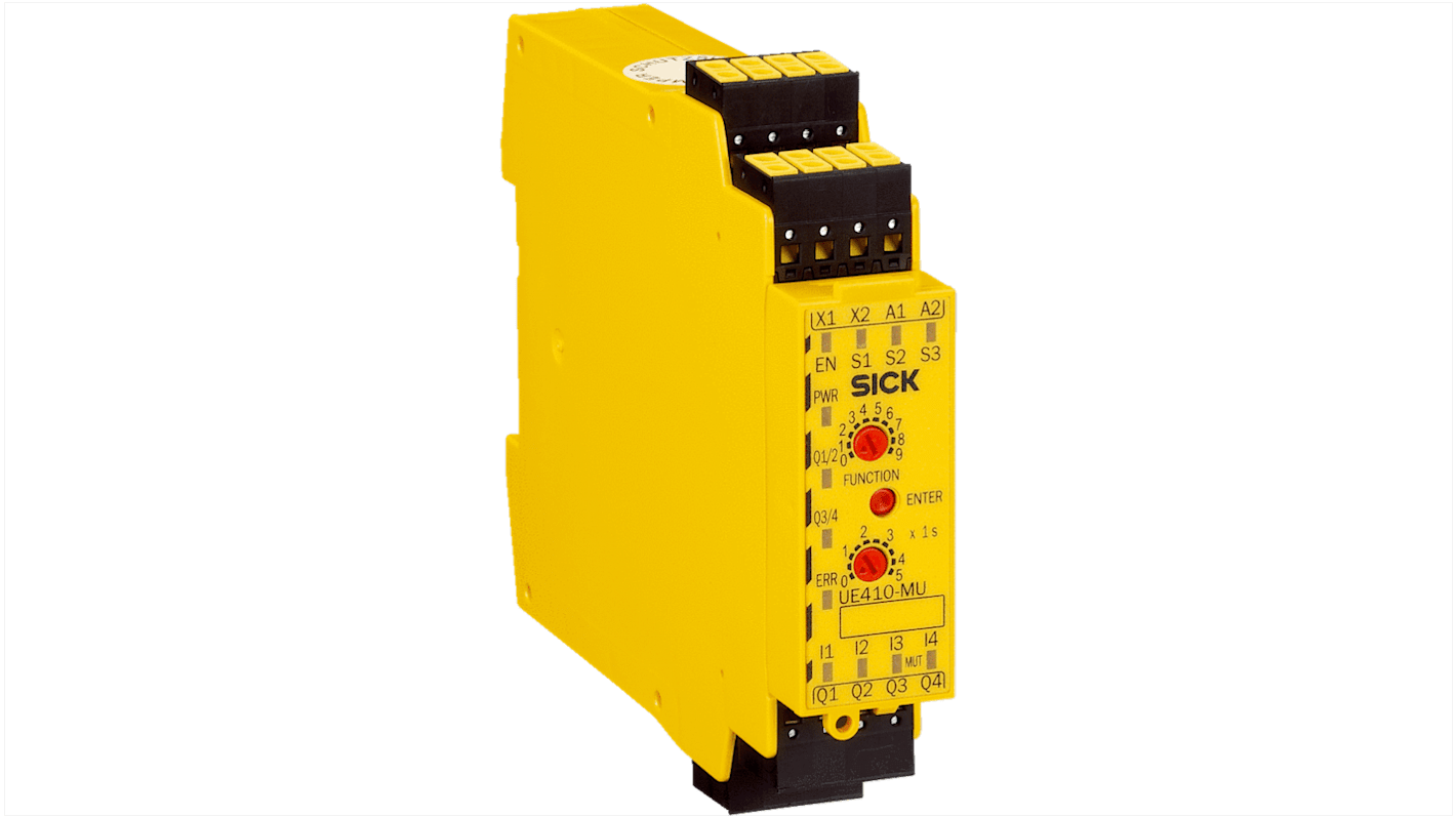 Sick UE410 Series Safety Controller, 4 Safety Inputs, 4 Safety Outputs, 24 V dc