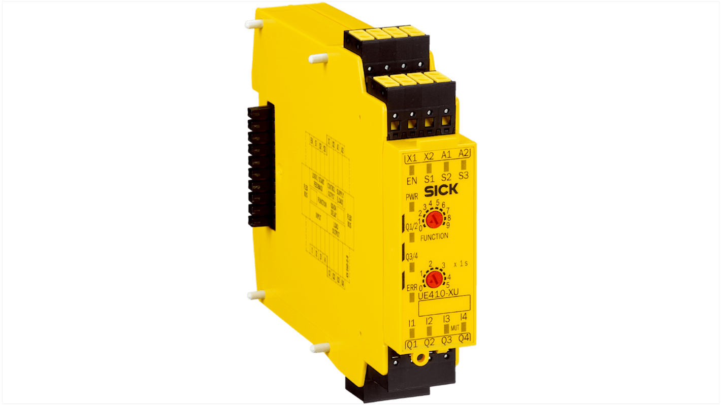 SICK UE410 Series Safety Controller, 4 Safety Inputs, 4 Safety Outputs, 24 V dc