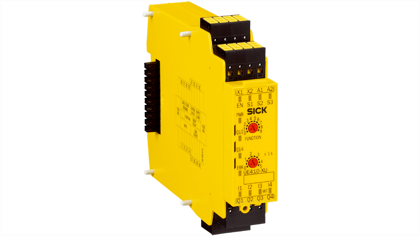 Controlador de seguridad Sick UE410, 4 E/4 S, cat. seguridad 4, SIL 3, 24 V CC