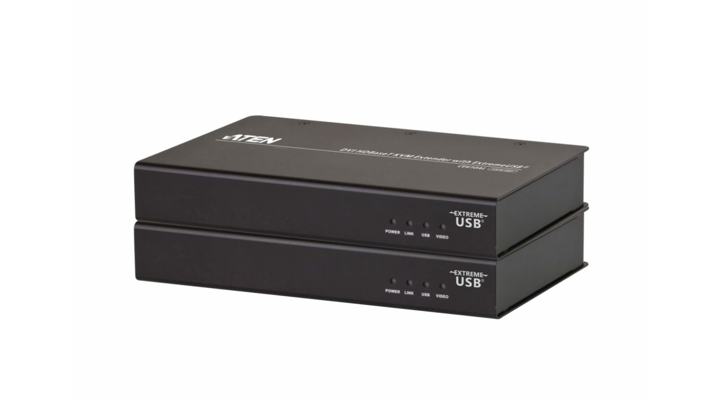 Aten KVM延长器, DVI-D接口, 9端口, 100m延伸距离, CAT 5e传送