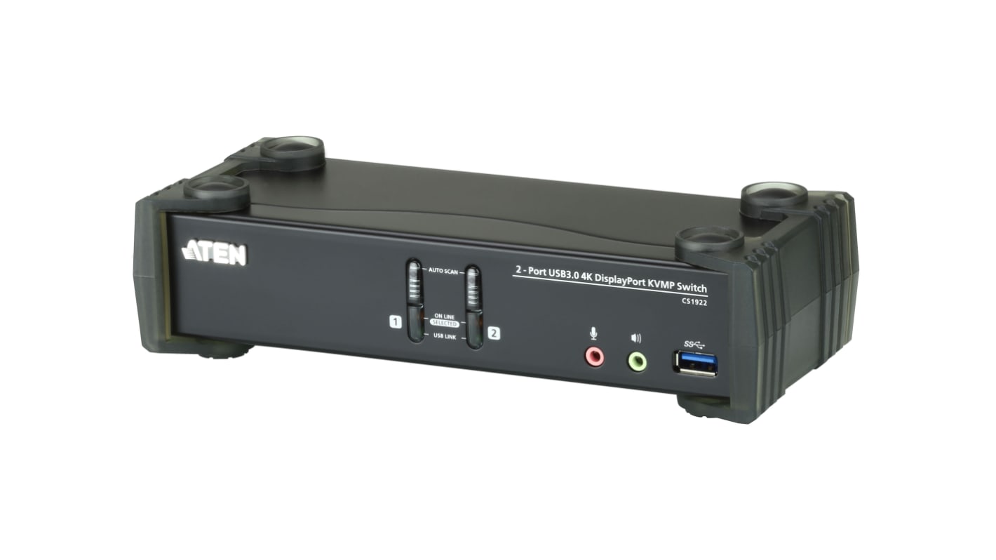 Przełącznik KVM Stereo CS1922, 2-portowy USB, Aten DisplayPort