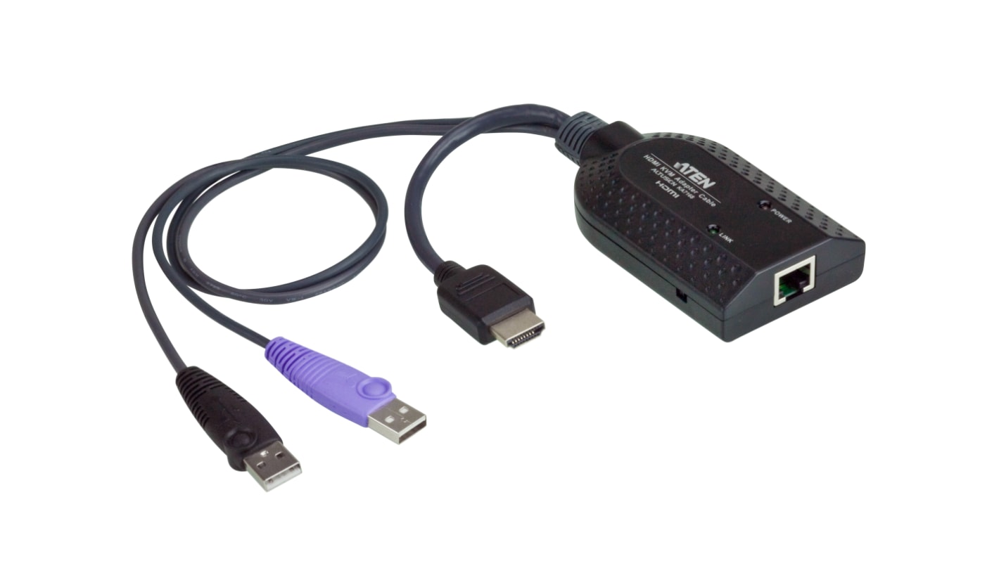 Aten USB视频转换器, USB A转HDMI转换器, 支持1个屏, 1920 x 1200