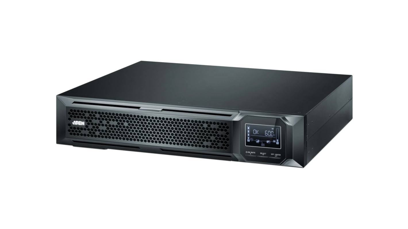 Aten 160 → 300V ac Input Rack Mount UPS, 1500VA (1.5kW), OL1500HV