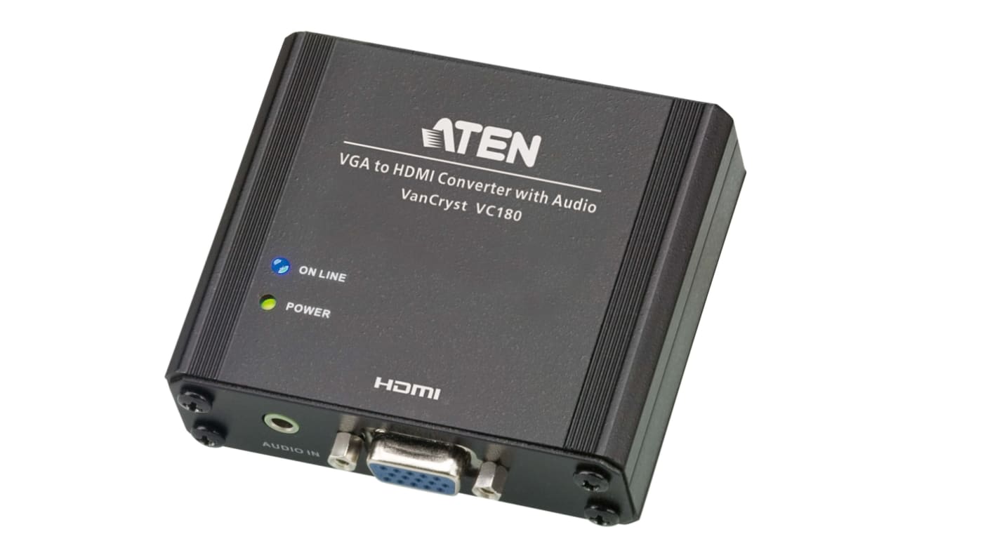 Aten VGA to HDMI Video Converter, 1920 x 1200 Maximum Resolution