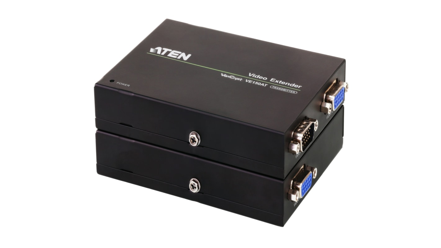 Aten VGA延长器, 单端口, CAT 5传送, 150m, 最大分辨率1920 x 1200