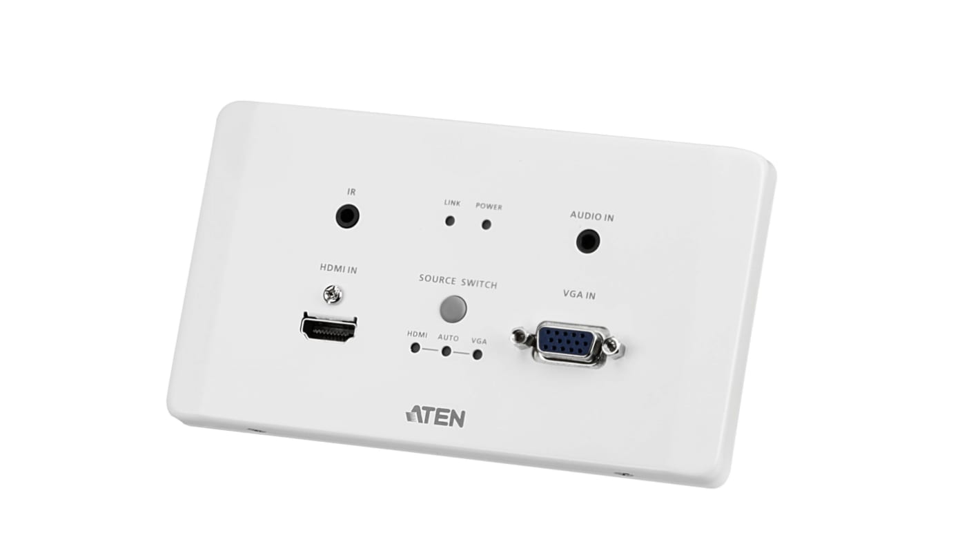 Aten HDMI, VGA延长器, 2端口, CAT 6传送, 100m, 最大分辨率4096 x 2160