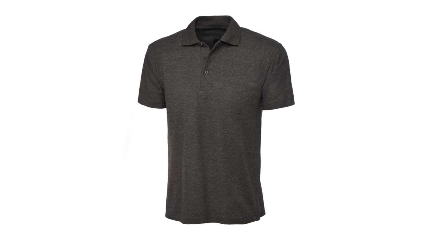 RS PRO Charcoal 50% Cotton, 50% Polyester Polo Shirt, UK- XS