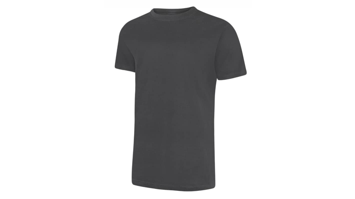 RS PRO Charcoal 100% Cotton Short Sleeve T-Shirt, UK- XL