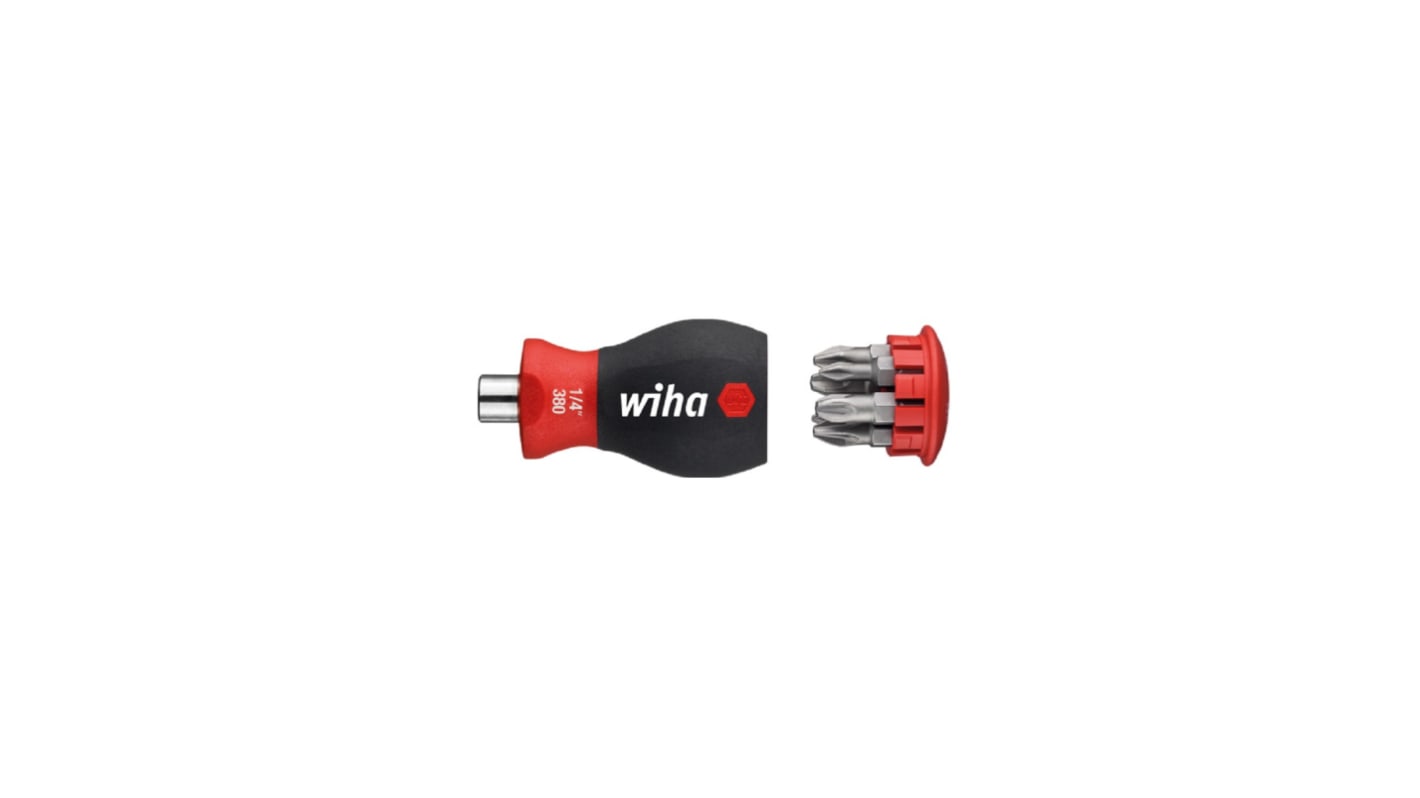 Set inserti per cacciaviti Wiha, 6 pezzi Phillips, Pozidriv