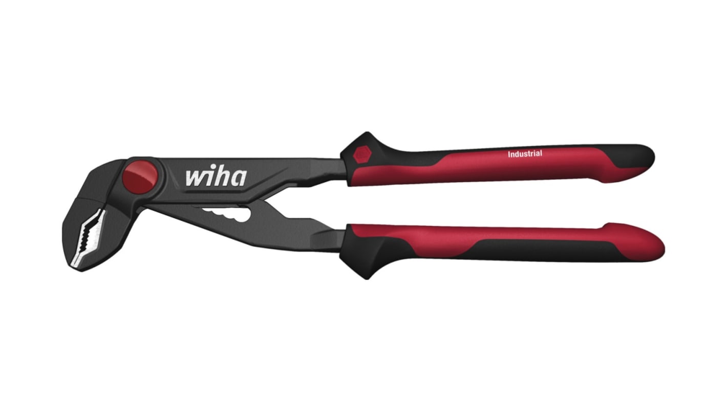 Wiha Z22030002SB Water Pump Pliers, 300 mm Overall, Bent Tip, 63mm Jaw