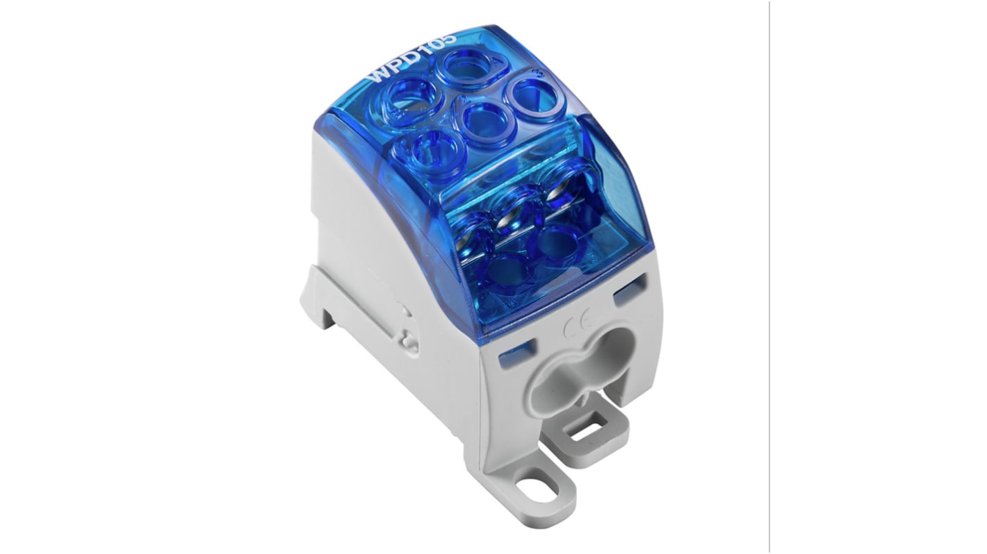 Weidmüller 2518540000 WPD Series Blue, 1-Level, Screw Termination, ATEX, IECEx