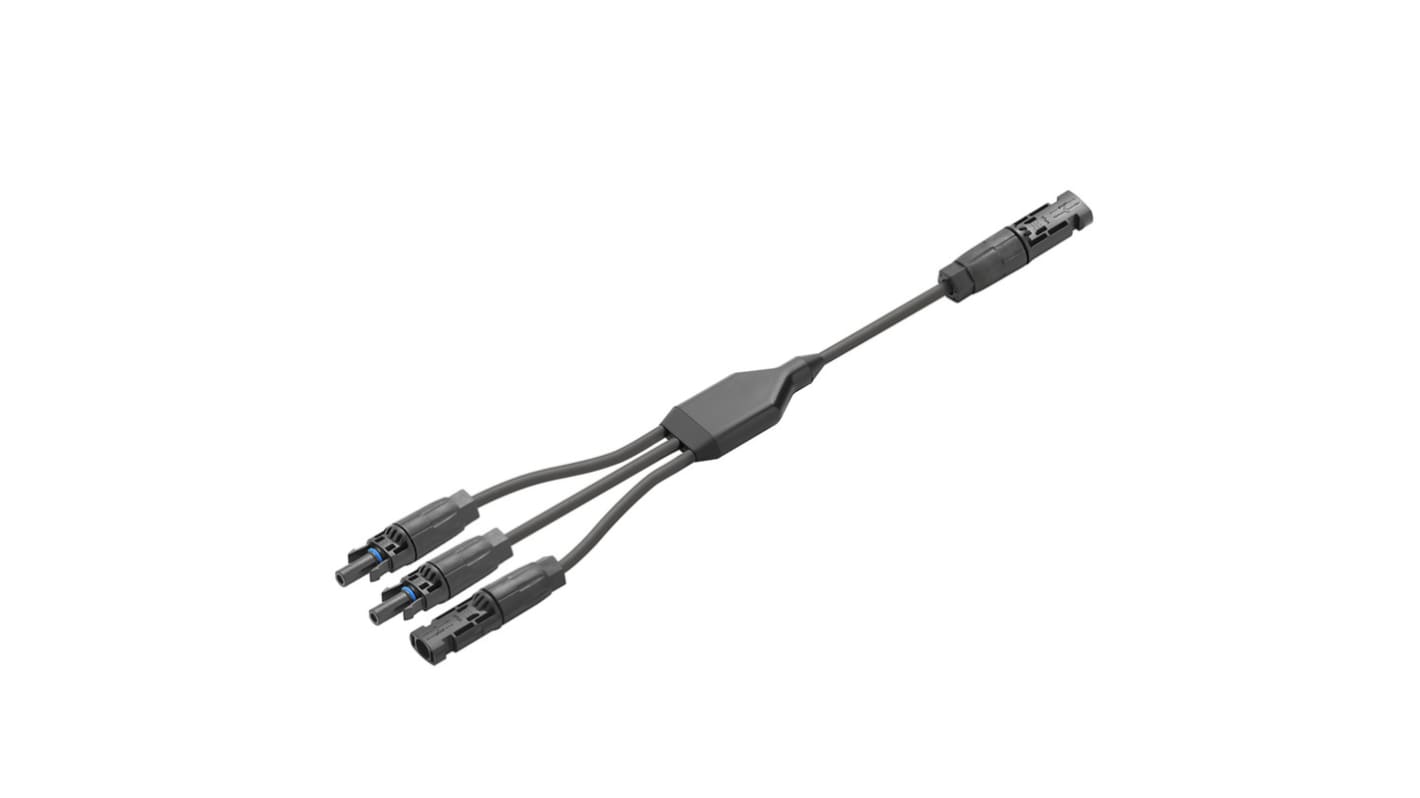 Weidmüller PVHXW+W+W-XX06W-15 Series, Female, Male, Plug-In Solar Connector, Cable CSA, 6mm², 1.5 kV dc 2814