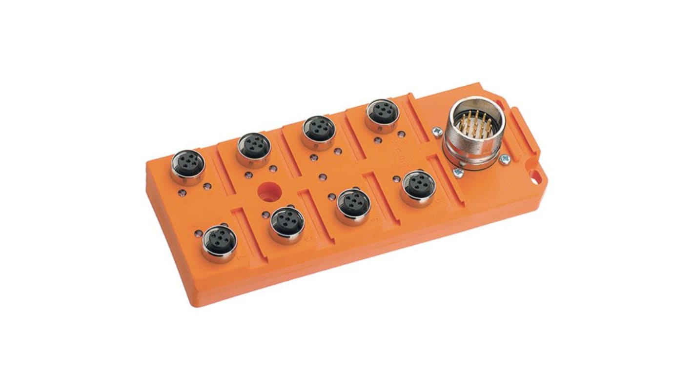Répartiteur pour capteurs/actionneurs Lumberg Automation série 111, 8 ports , M23