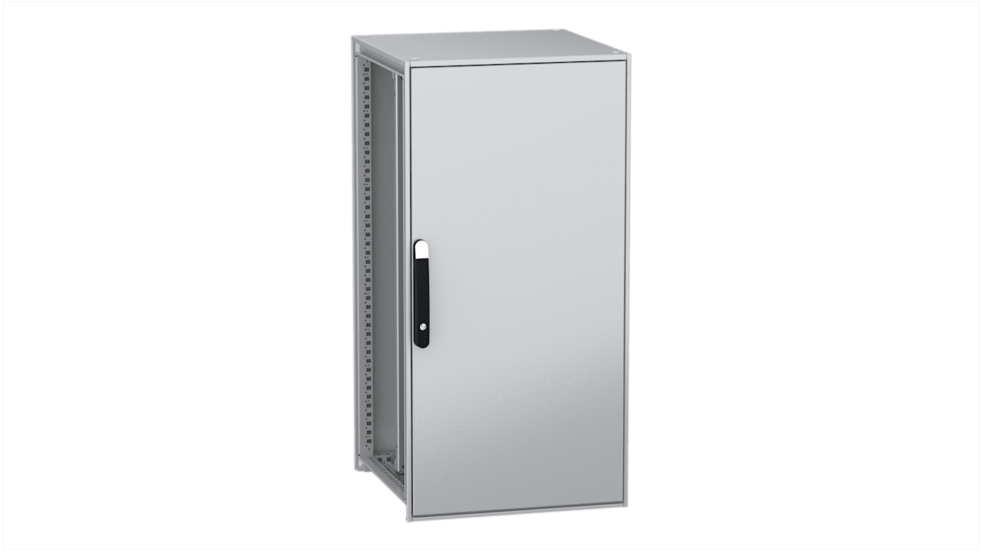 Schneider Electric PanelSeT SFN Series Galvanised Steel Single-Door-Door Floor Standing Enclosure, Plain Door Door,