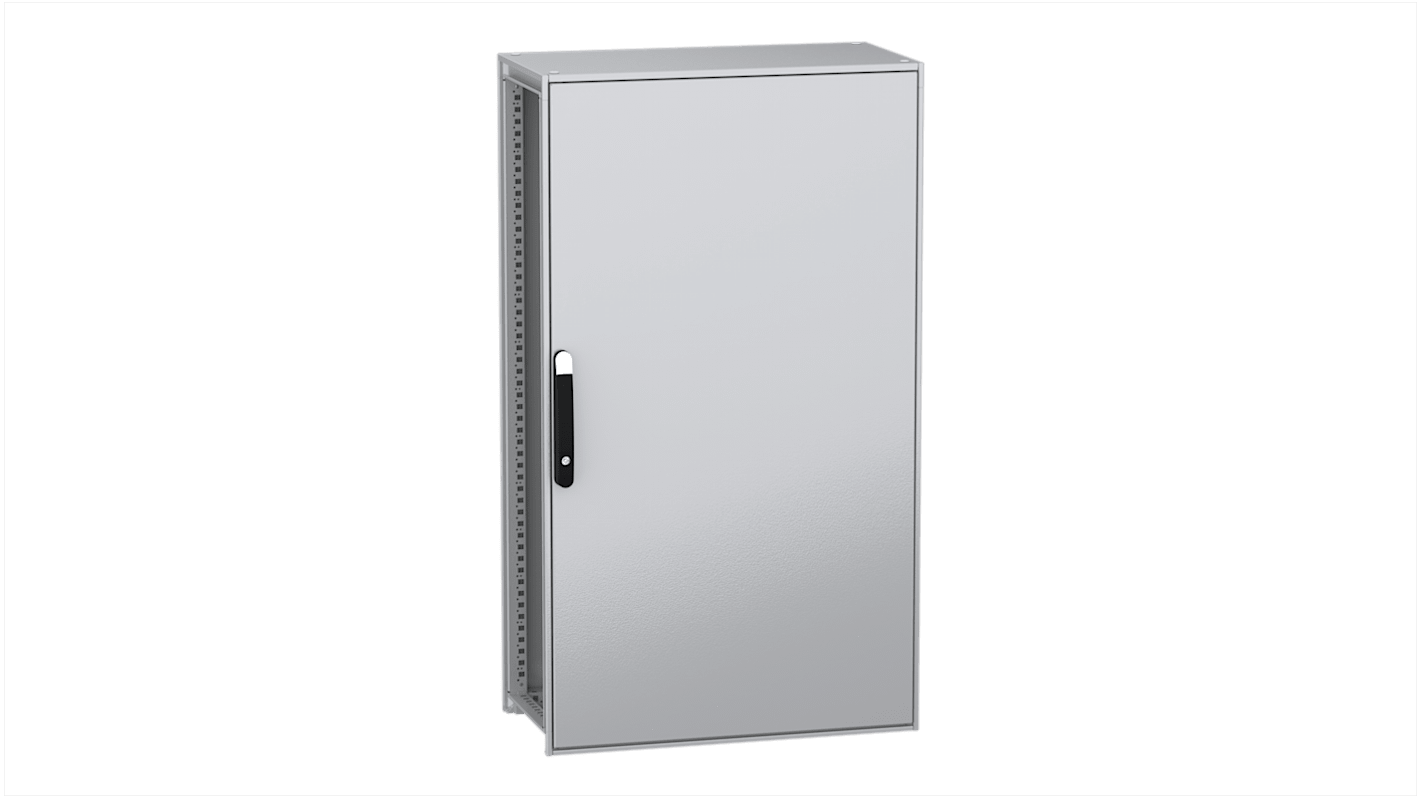 Schneider Electric PanelSeT SFN Series Galvanised Steel Single-Door-Door Floor Standing Enclosure, Plain Door Door,