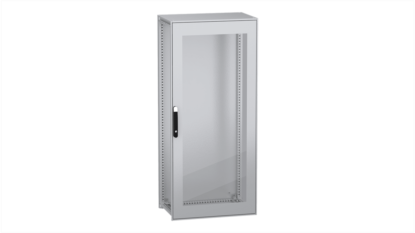 Schneider Electric PanelSeT SFN Series Galvanised Steel Single-Door-Door Floor Standing Enclosure, Glazed Door Door,