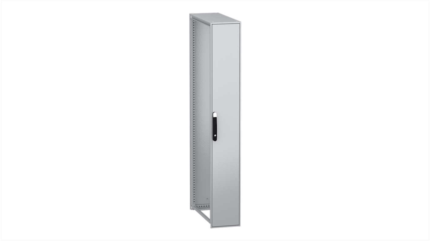 Schneider Electric PanelSeT SFN Series Galvanised Steel Single-Door-Door Floor Standing Enclosure, Plain Door Door,