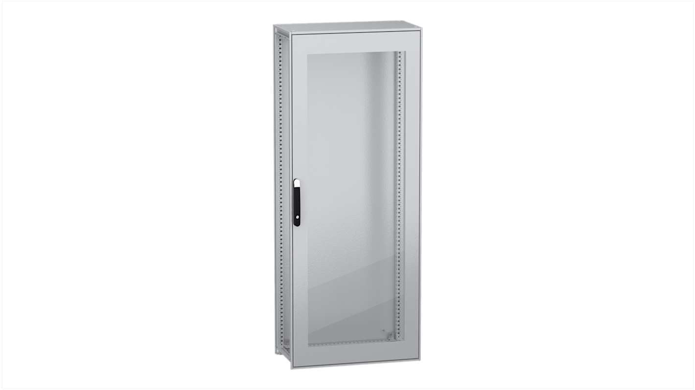 Schneider Electric PanelSeT SFN Series Galvanised Steel Single-Door-Door Floor Standing Enclosure, Glazed Door Door,