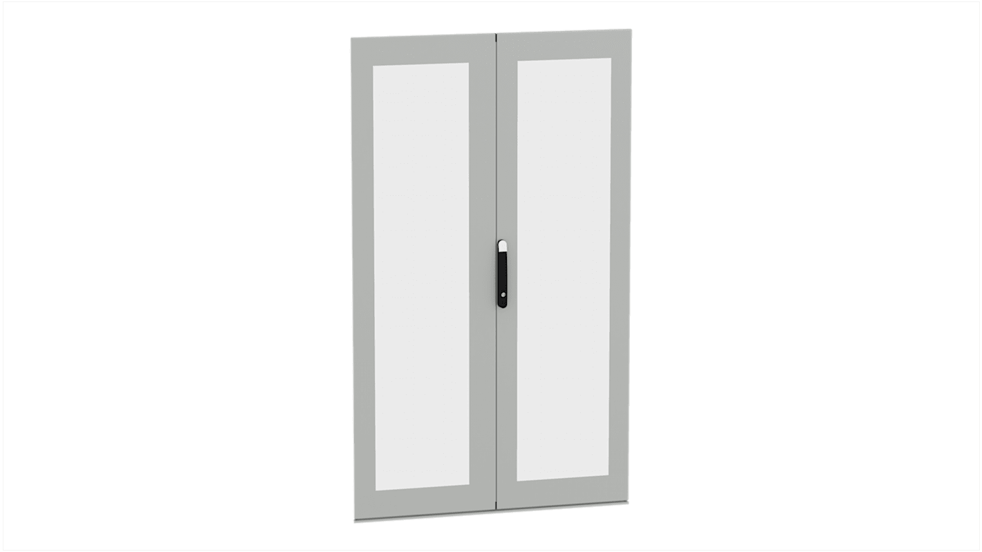 Schneider Electric PanelSeT SFN Kit Series Lockable Glass, Steel RAL 7035 Double Door, 1966mm H, 1.169m W for Use with
