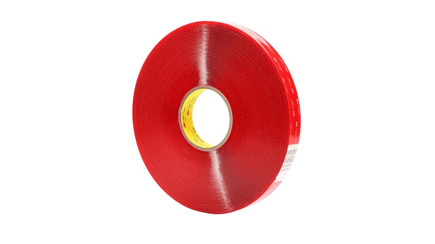 3M 4905, 700007 Clear Foam Tape, 25.0mm x 66.0m, 0.50mm Thick
