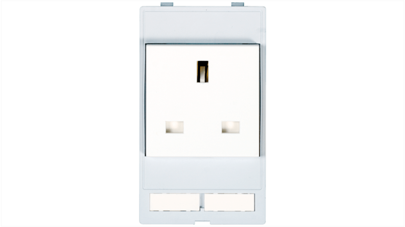 Murrelektronik Limited White 1 Gang Plug Socket, 2 + PE Poles, 13A