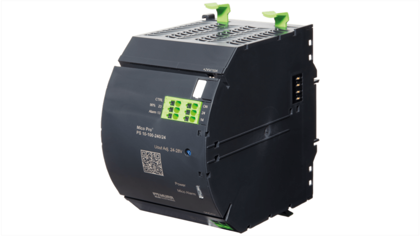 Murrelektronik Limited 9000-41190 DIN Rail Power Supply, 90 → 265V ac ac Input, 24 → 28V dc dc Output,