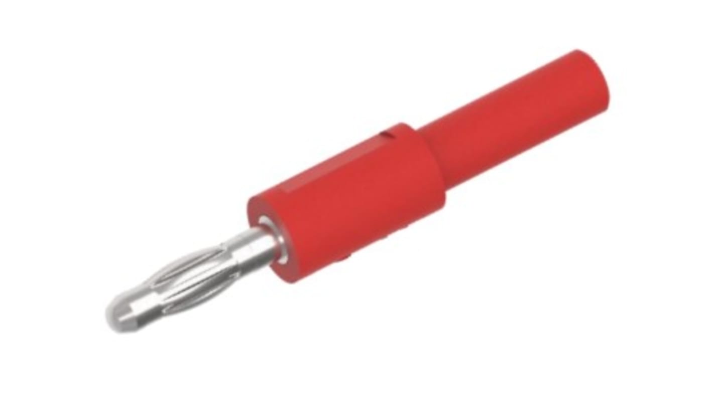 Electro PJP Red, Female to Male Banana adapter and Nickel Plated