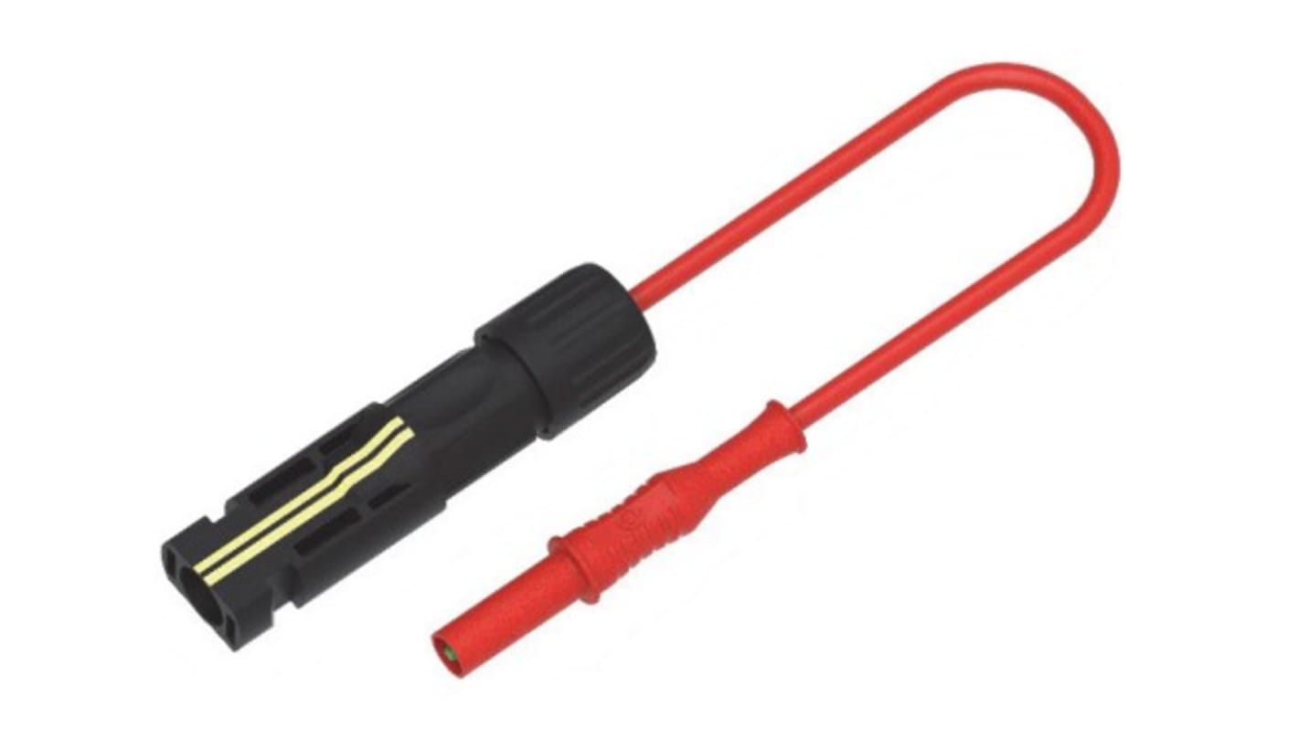 Electro PJP Test Leads, 40A, 1.5kV, Red, 100mm Lead Length