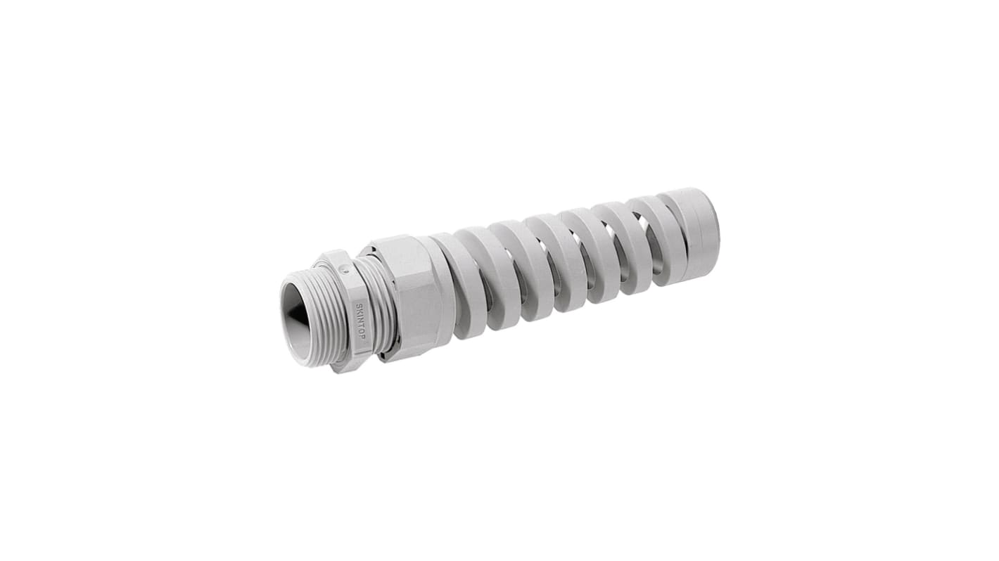 5311 Series Light Grey Polyamide Cable Gland, M12 Thread, IP68, IP69