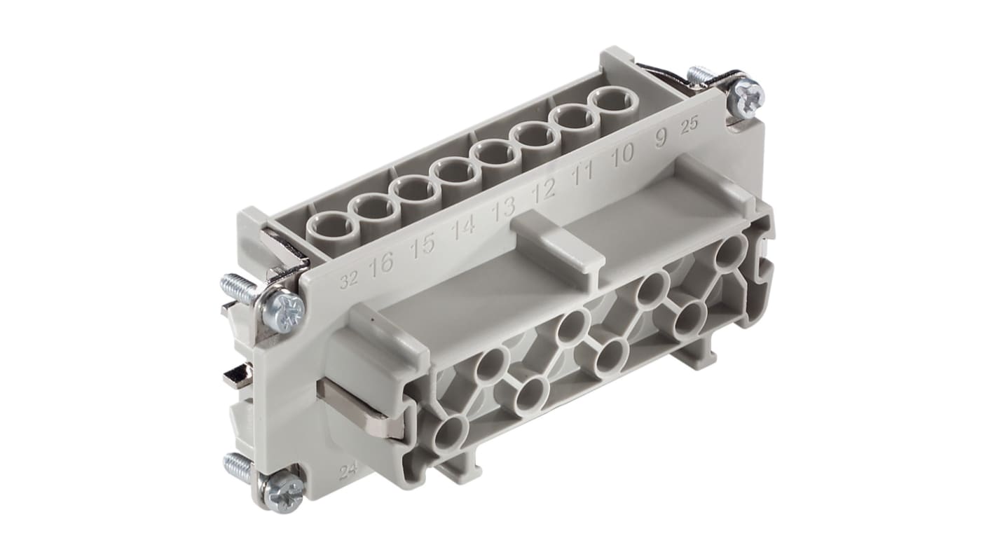 Lapp Connector, 17 Way, 16A, Female, H-BE 16, 500 V