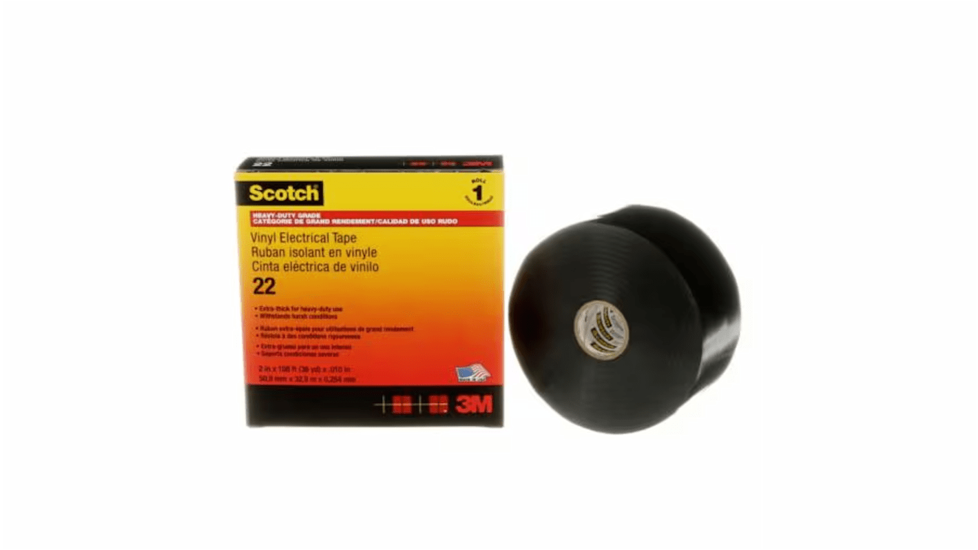 3M Scotch Black PVC Electrical Tape, 50mm x 33m