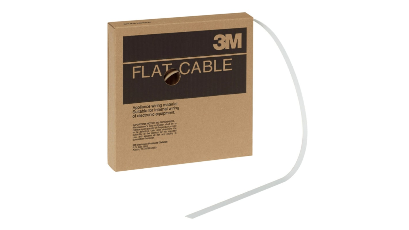 3M 700005 Flachbandkabel , 10-adrig, Raster 1.27mm Nicht abgeschlossen