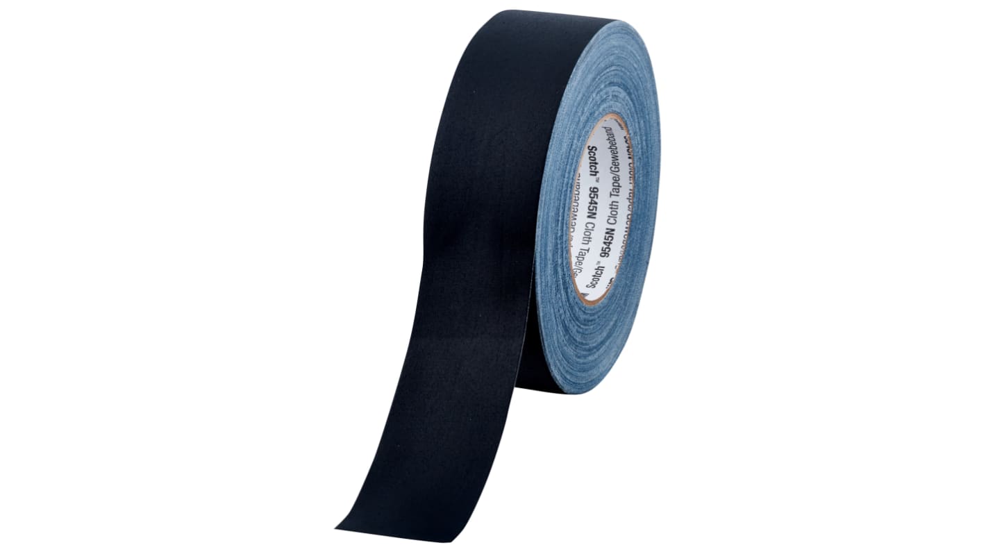 Cinta americana, PVC 3M 9545N de color Negro, 50mm x 50m, grosor 0.3mm