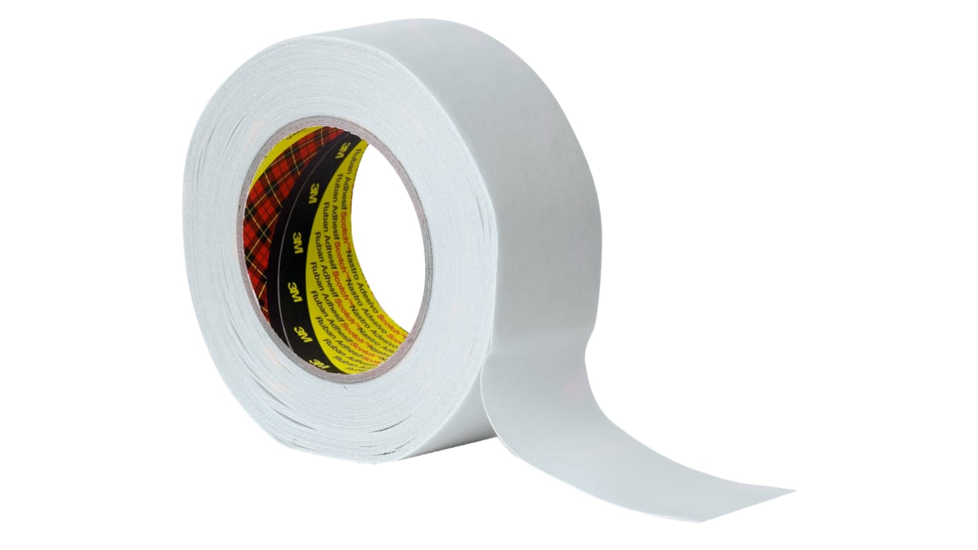 3M White Transfer Tape, 0.25mm Thick, Acrylic Backing, 50mm x 25m