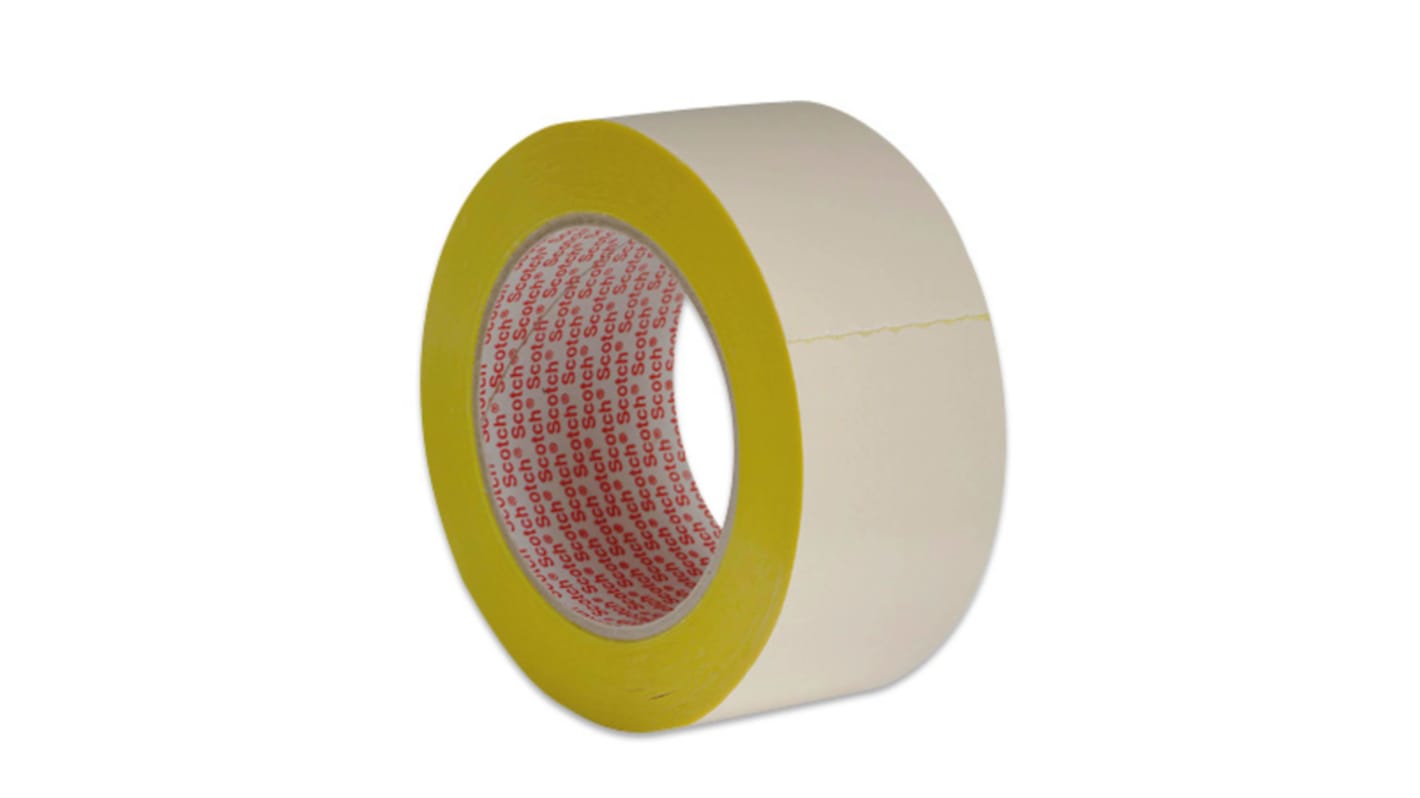 3M Yellow Transfer Tape, 0.13mm Thick, Acrylic Backing, 25mm x 25m