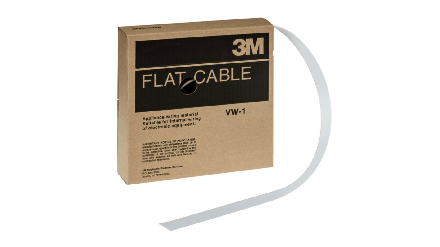 Cable plano 3M 3801 de 20 conductores, paso 1.27mm, long. 100pies