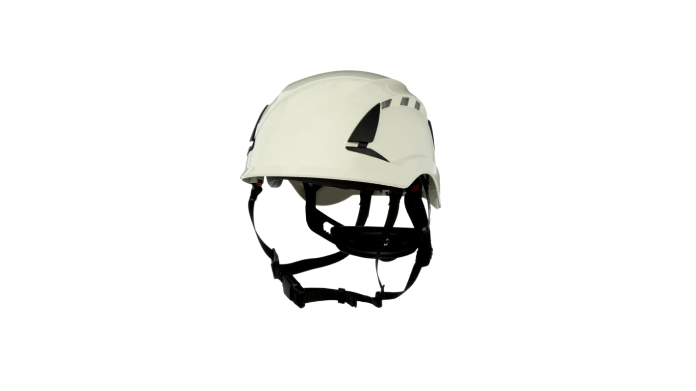3M SecureFit Red Hard Hat with Chin Strap, Adjustable, Ventilated