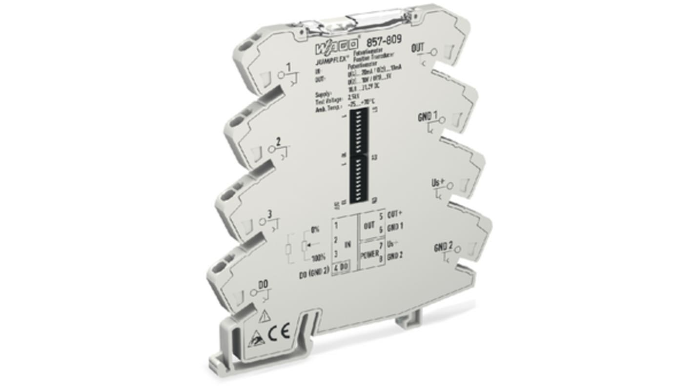 Transductor de potenciómetro WAG 857 Series, alim. 24V, out. 0 – 5 V V, 0 – 10 V V, 1 – 5 V V, 2 – 10 V V