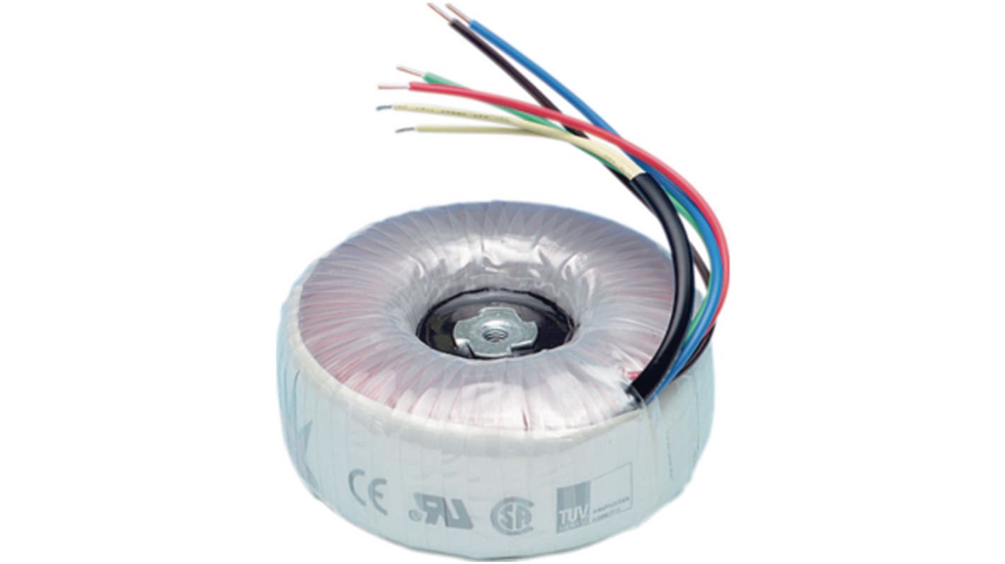 Noratel 230V ac, 2 x 24V ac Toroidal Transformer, 150VA 2 Output, EN 61558