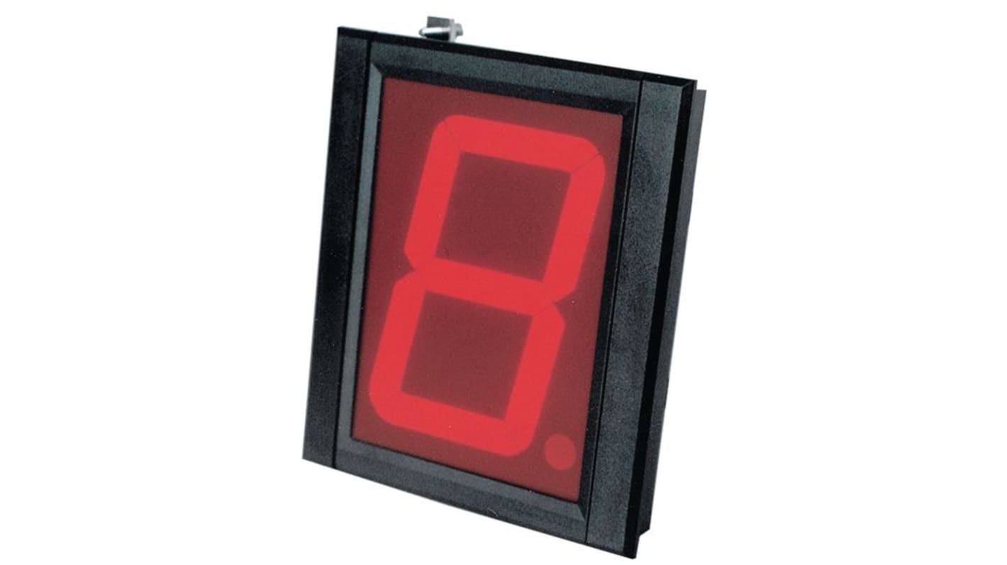 Display LED a 7 segmenti a segm. Crameda Intersys, col. Rosso