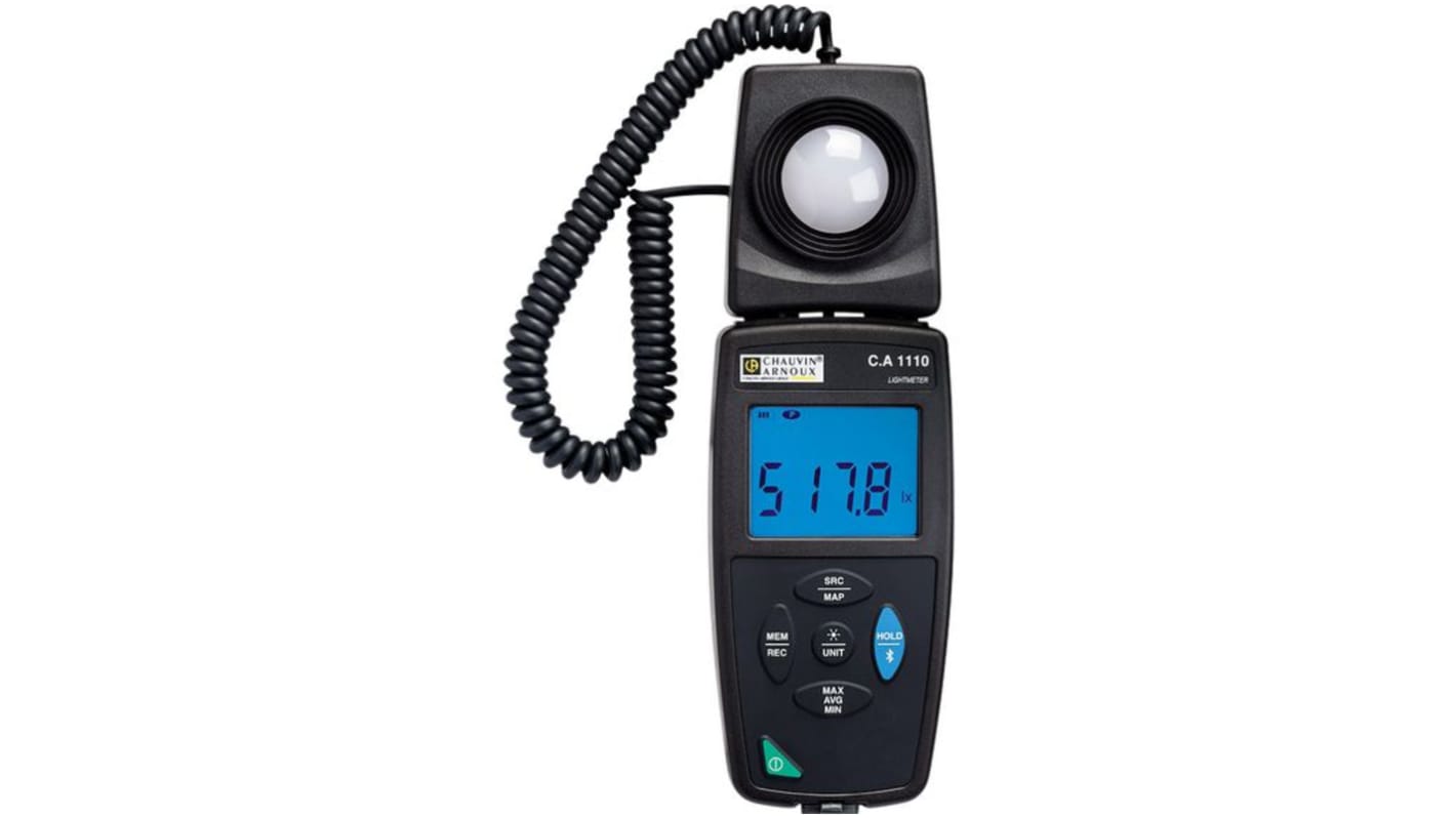 Chauvin Arnoux C.A 1110 Light Meter, 0.1lx to 200000lx, 3 %