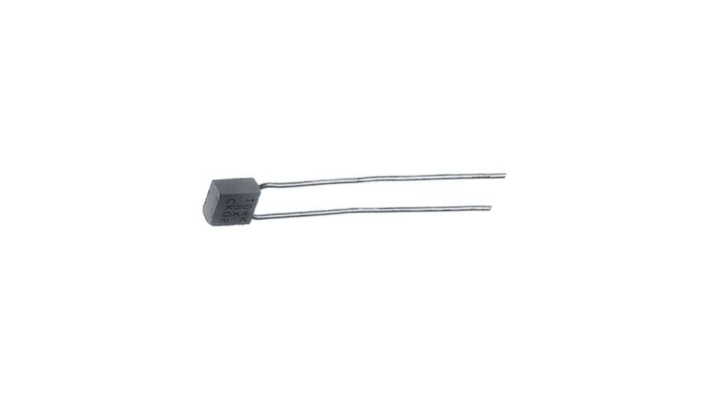 Condensateur céramique multicouche, Traversant, 33nF, 100V c.c., ±10%, diélectrique : X7R