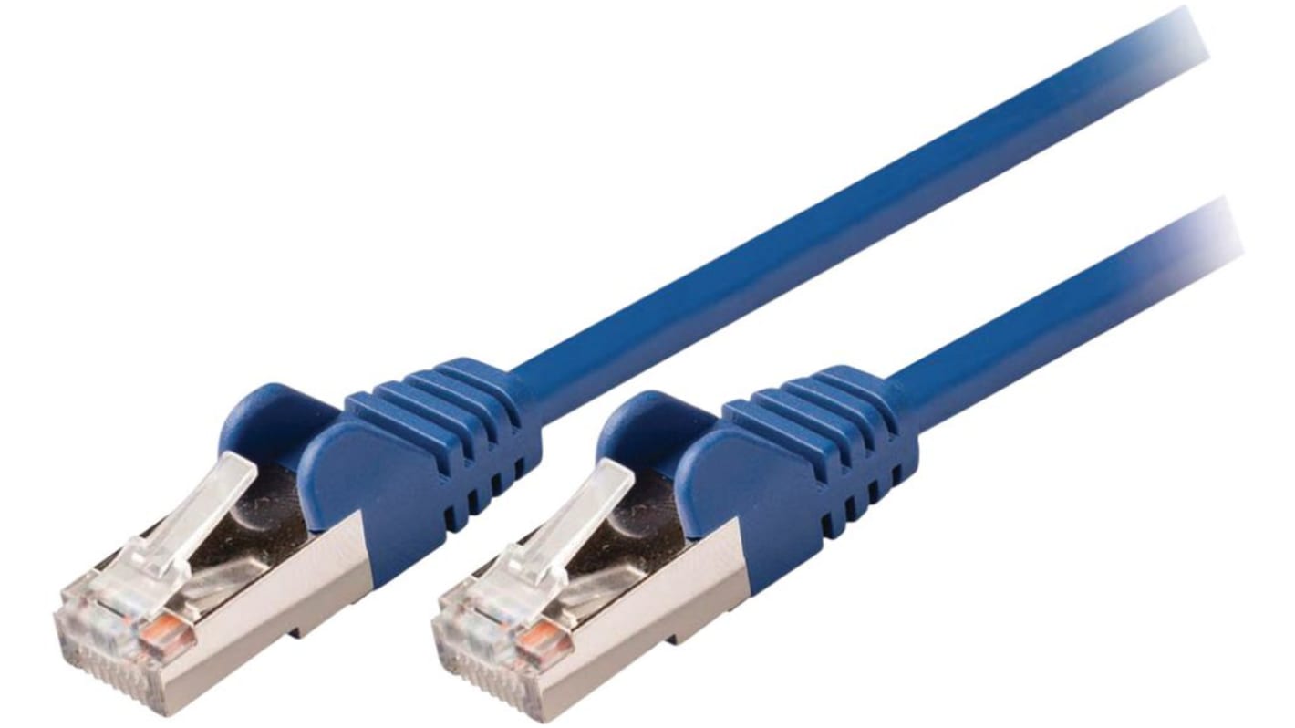 Cable Ethernet Cat5e SF/UTP Nedis de color Azul, long. 15m, funda de PVC