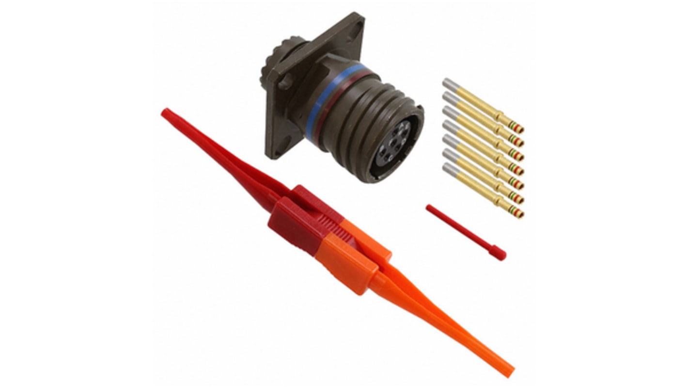 Amphenol Limited, D3899 Wall Mount MIL Spec Circular Connector Socket, Socket Contacts, Threaded, MIL-DTL-38999 Series