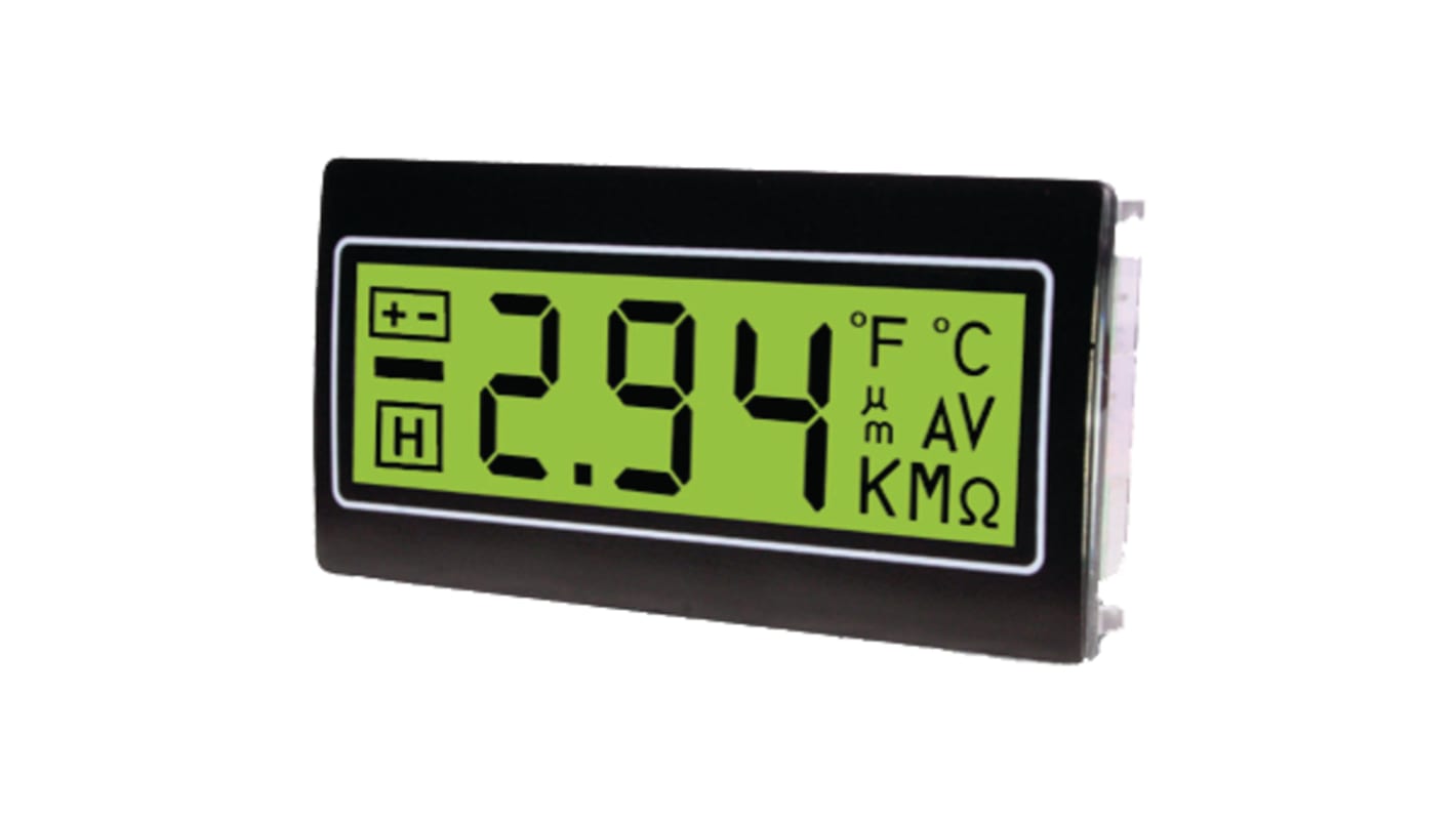 TDE Instruments デジタルパネルメータ, LCD, 3 1/2 Digits, DPM961-TG