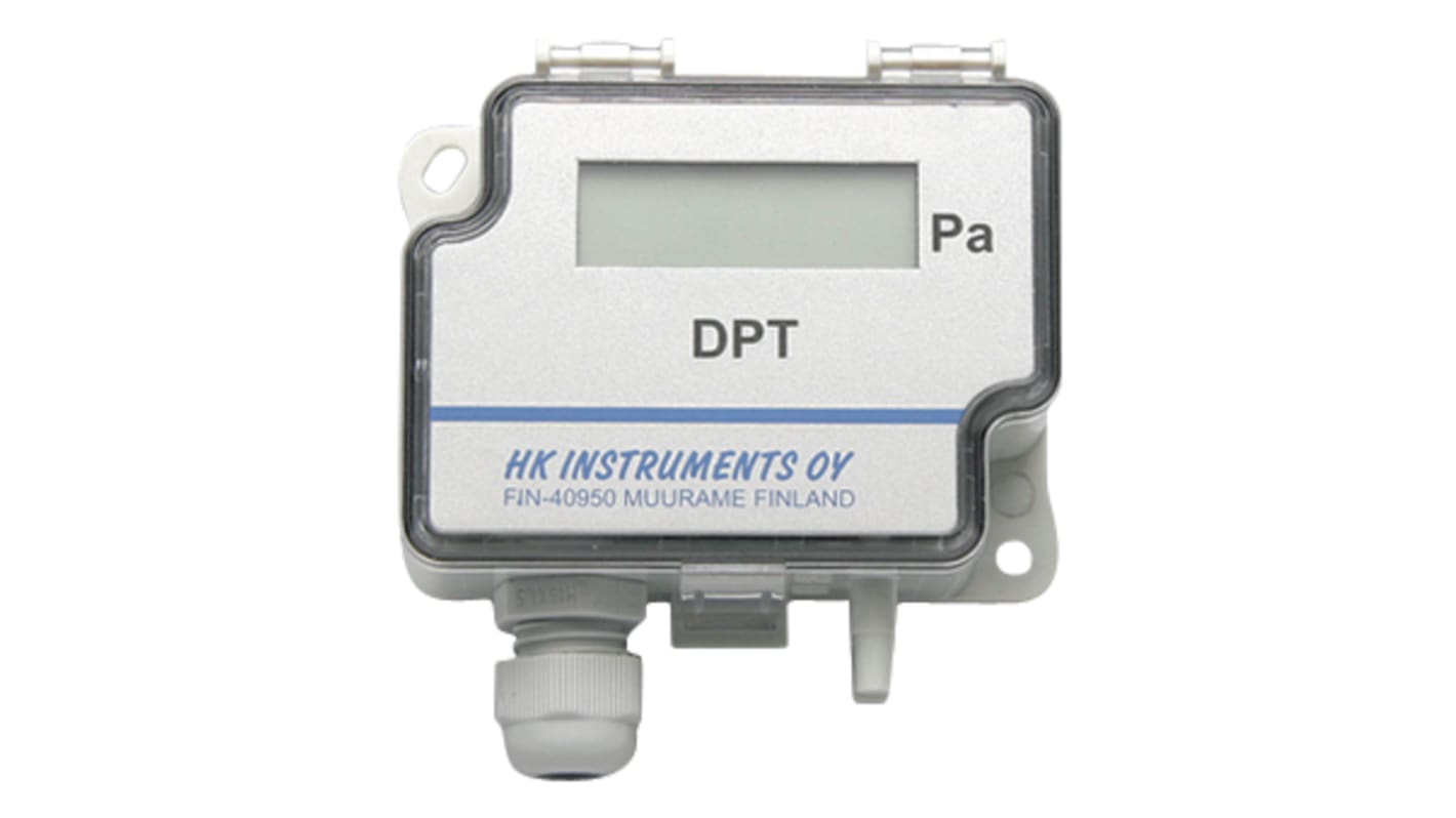 HK Instruments DPT2500 Series Pressure Transmitter, 0Pa Min, 2500Pa Max, Current, Voltage Output, Differential Reading