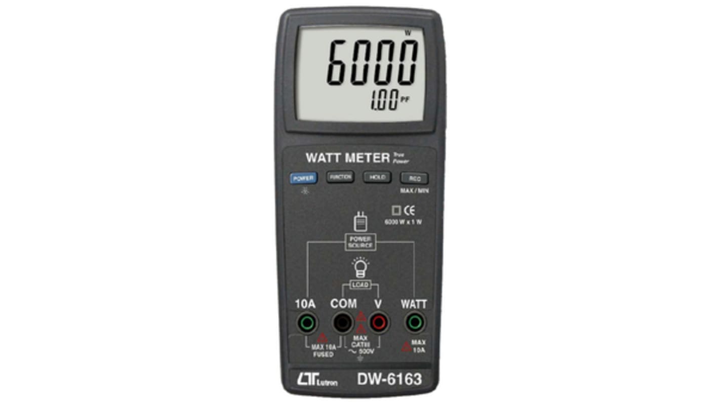 Lutron 1 Phase Large LCD Display Energy Meter